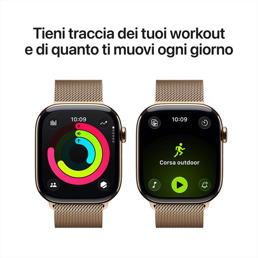 Immagine del prodotto APPLE - Watch Series 11 GPS + Cellular 46mm Titanio-Oro - Loop Milanese Oro - M/L