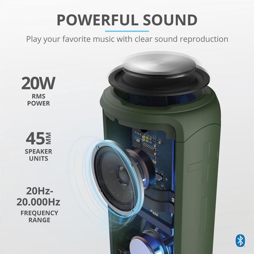 Immagine del prodotto TRUST - CARO MAX POWERFUL BT SPEAKER - CAMO-Jungle Camouflage