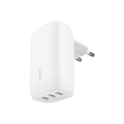 BELKIN - CARICABATTERIA BOOSTCHARGE DA PARETE A 3 PORTE USB-Bianco