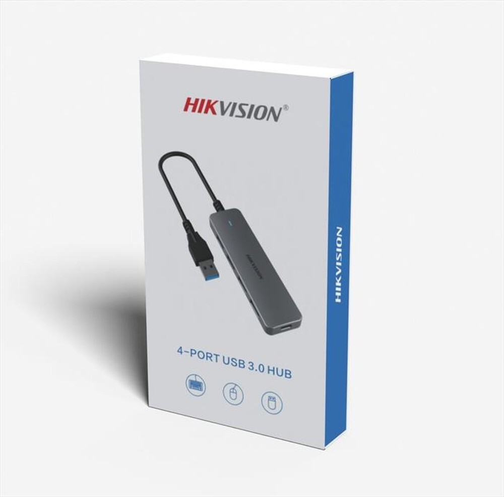 "HIK VISION - HUB USB 3.0 con 4 porte HS-HUB-DS401-GRIGIO"
