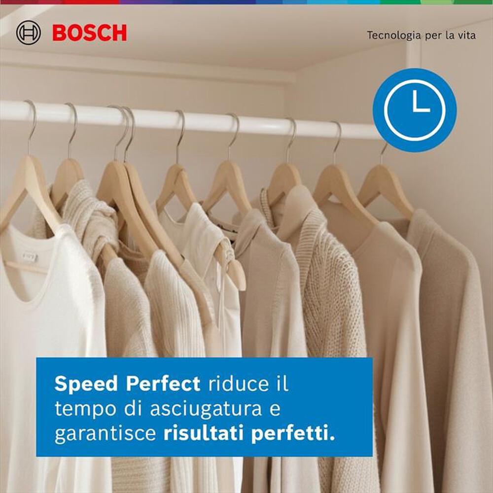 Immagine del prodotto BOSCH - Asciugatrice Serie 6 WQG243D9IT 9Kg Classe C-Bianco