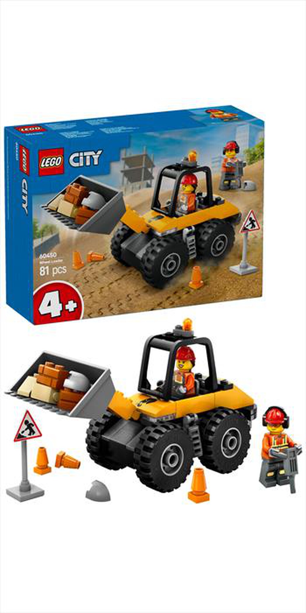 Immagine del prodotto LEGO - CITY GREAT VEHICLES Pala gommata gialla 60450