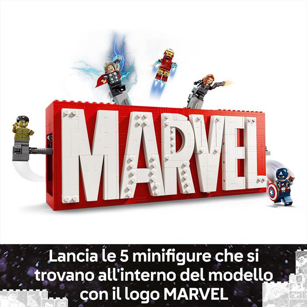 Immagine del prodotto LEGO - SUPER HEROES MARVEL Logo e Minifigure MARVEL 76313