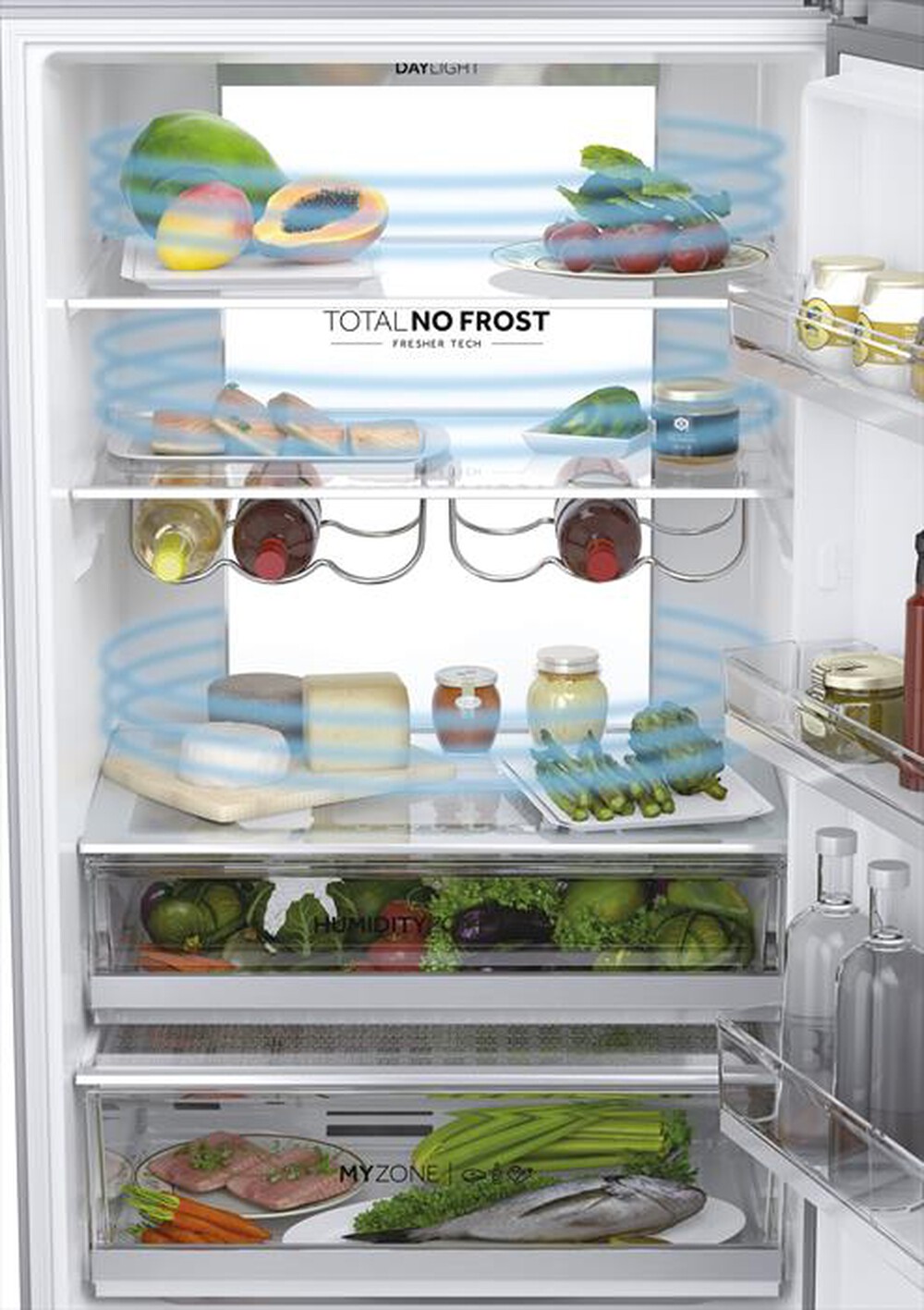 Immagine del prodotto HAIER - Frigorifero combinato HTW7720DNMP Classe D 486 lt-Platino, Stainless steel