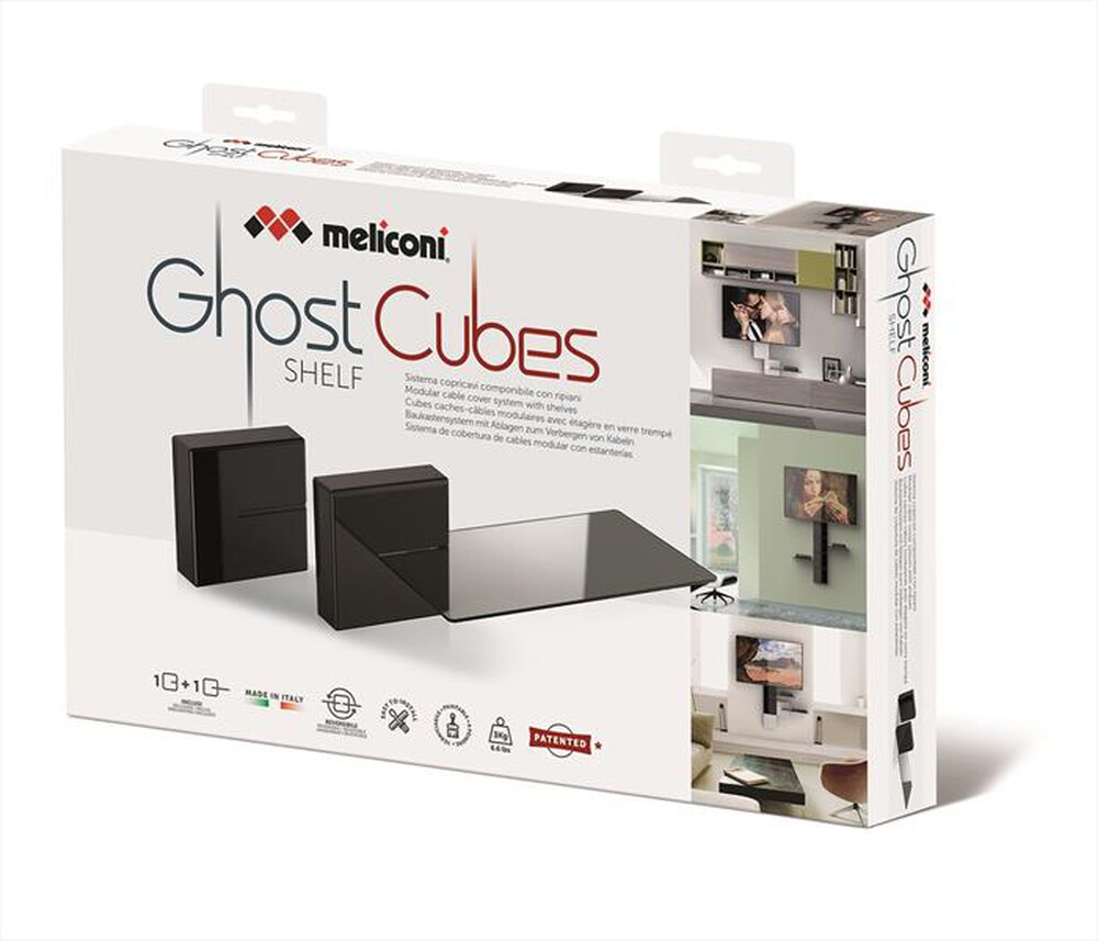 "MELICONI - Ghost Cubes Shelf-Nero"