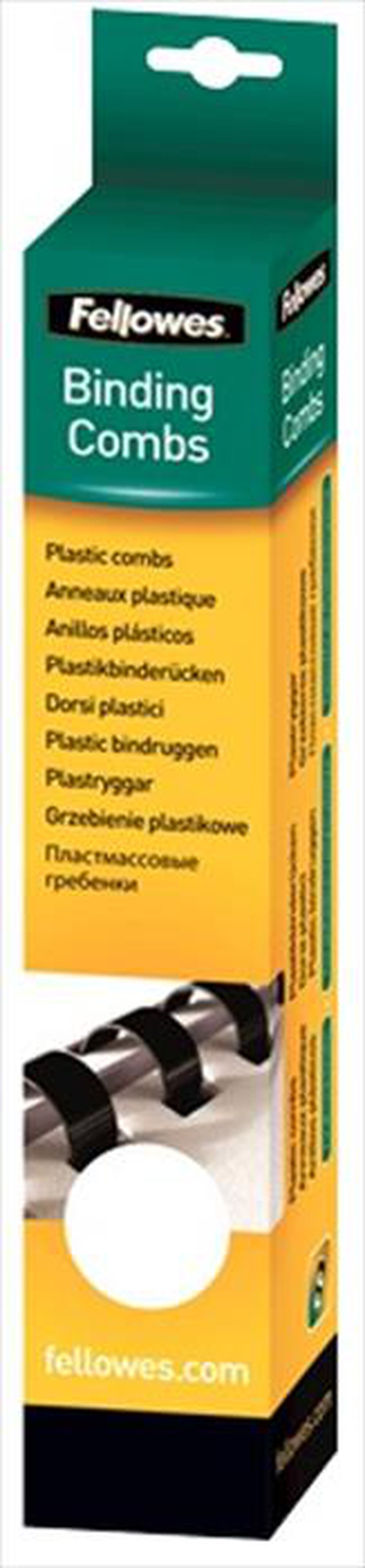 "FELLOWES - Dorsi plastici 10mm - Bianco"