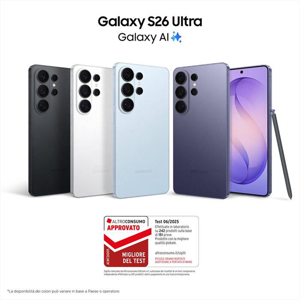 Immagine del prodotto SAMSUNG - Smartphone Galaxy S26 Ultra 1TB/16GB-Cobalt Violet