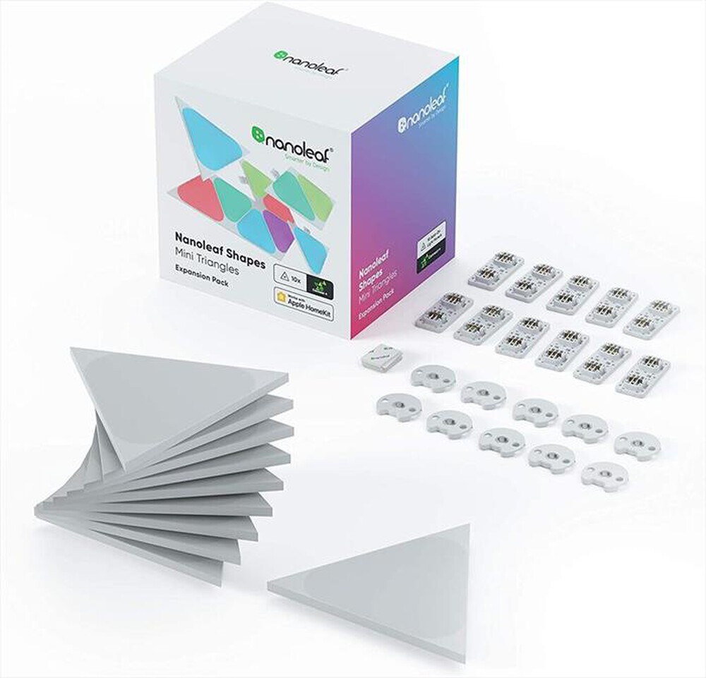 "NANOLEAF - SHAPES ADD-ON- 10 MINI TRIANGOLI-WHITE"
