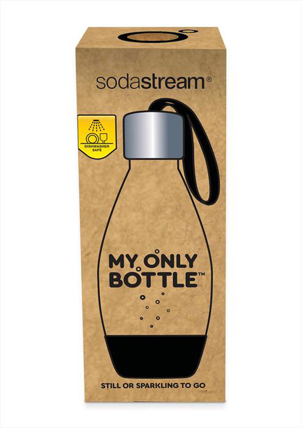 "SODASTREAM - MY ONLY BOTTLE BLACK 0,5 L-trasparente/nero"