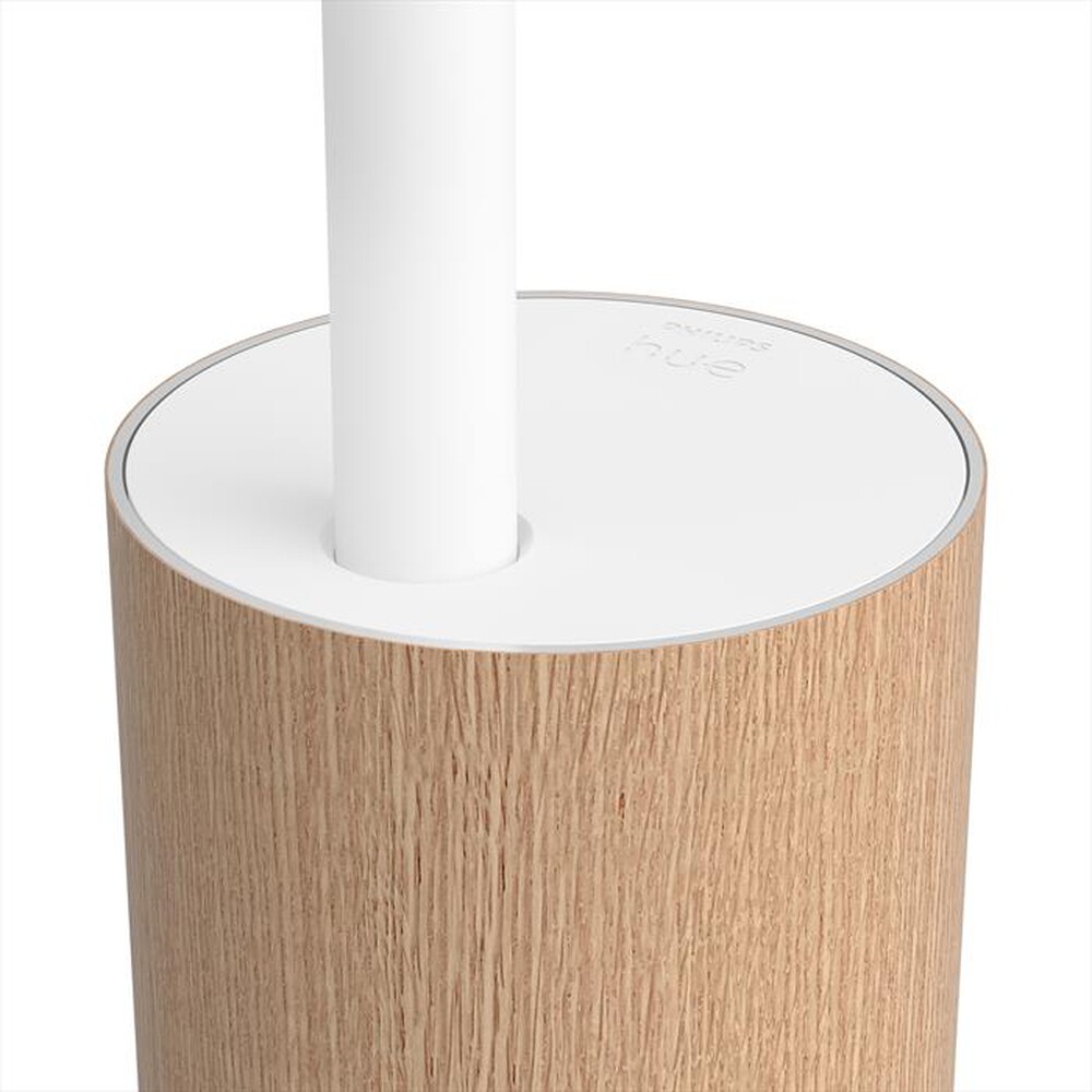 "PHILIPS - HUE GRADIENT SIGNE LAMPADA DA TERRA EFFETTO LEGNO-Bianca"