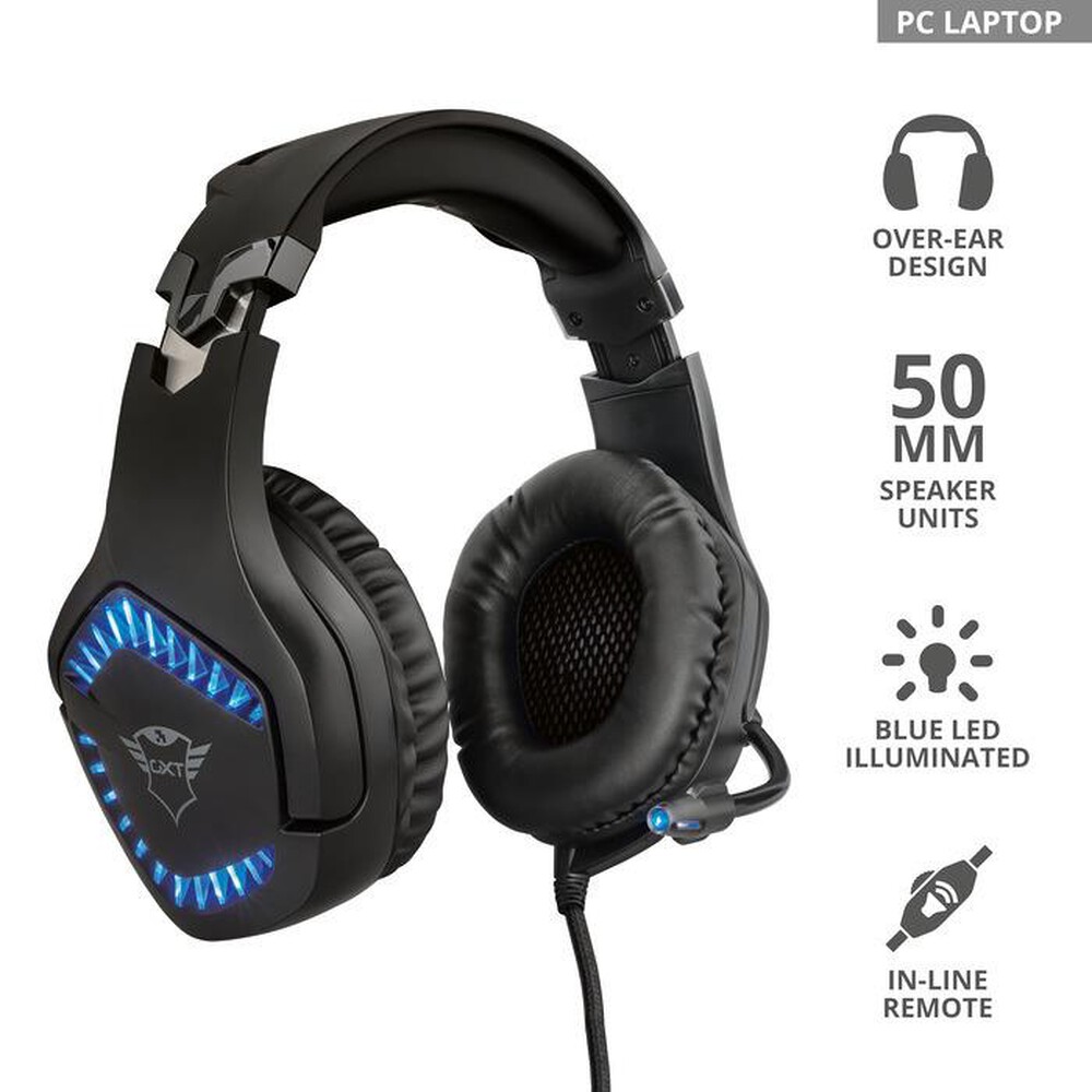 "TRUST - GXT460 VARZZ HEADSET-Black"