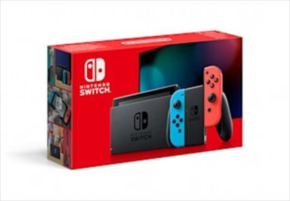 "NINTENDO - Switch 1.1 con Joy-Con Rosso Neon e Blu Neon-Blu/Rosso"