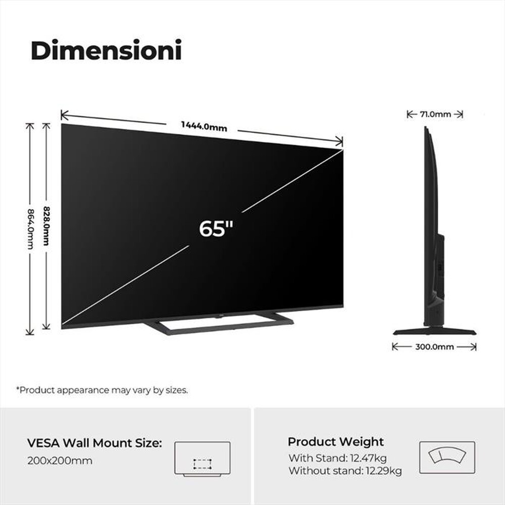 Immagine del prodotto HAIER - Smart TV QLED UHD 4K 65" H65S80GUX-Nero