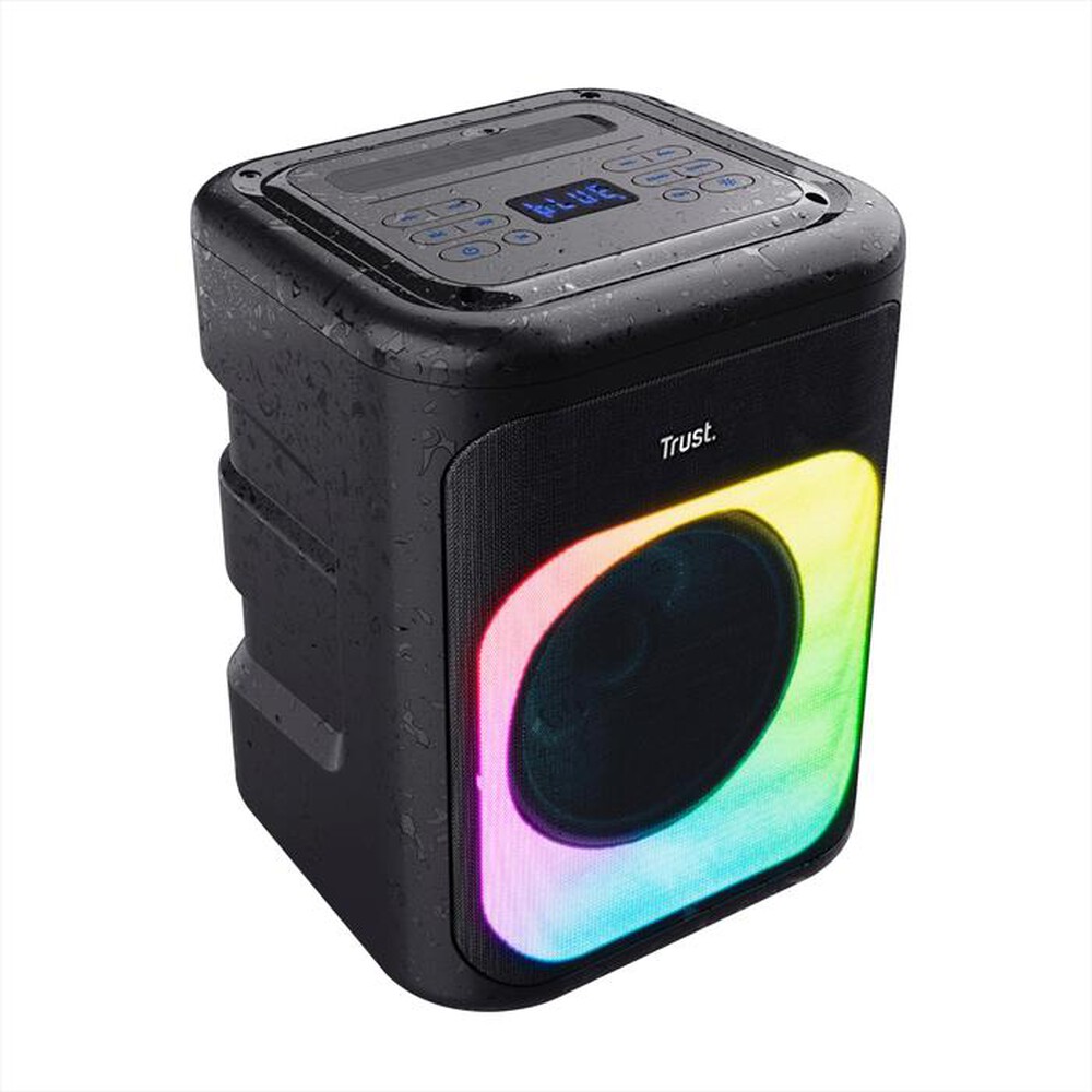 "TRUST - AZURA WIRELESS PARTY SPEAKER-Black/RGB"