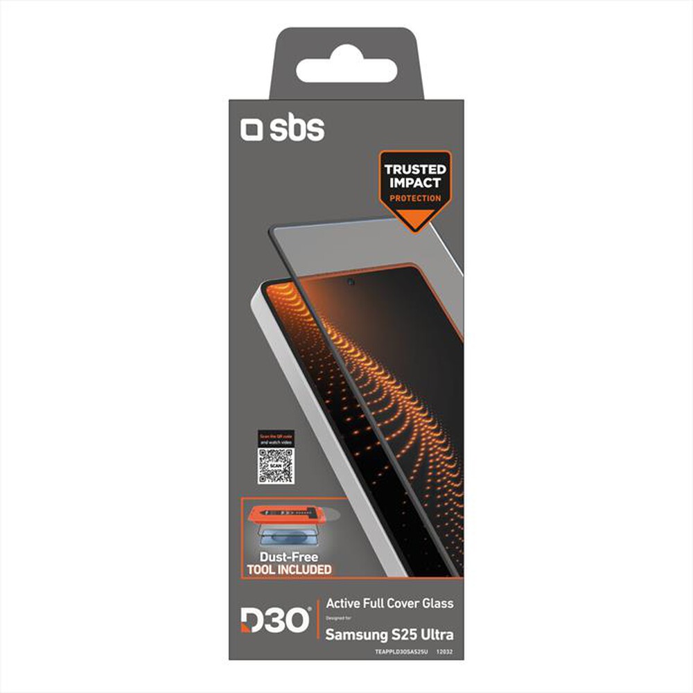 Immagine del prodotto SBS - Vetro D3O con applicatore per Samsung S25 Ultra-Nero