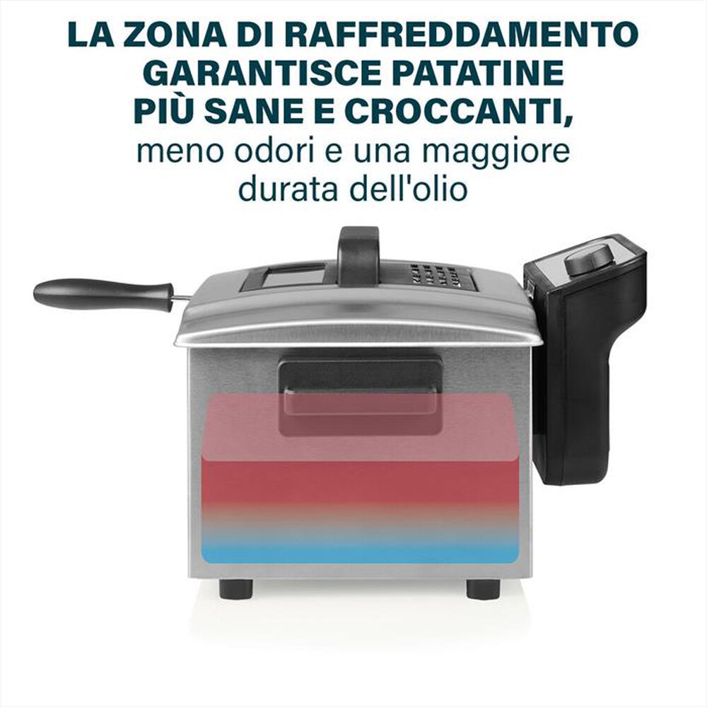 "PRINCESS - FRIGGITRICE 5L ACCIAIO-Acciaio"