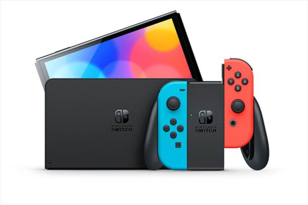 "NINTENDO - Switch OLED-Rosso neon/Blu neon"
