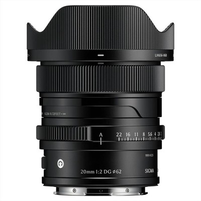 SIGMA - Obiettivo Fisso 20/2 (C) DG BLACK L-MOUNT-Nero