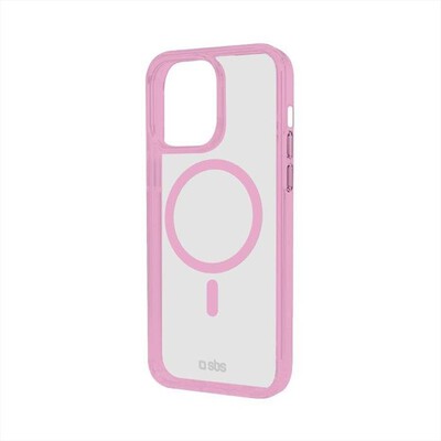 SBS - Cover Mag per iPhone 15 Plus TEMAGCOLIP1567P-Trasparente/Rosa