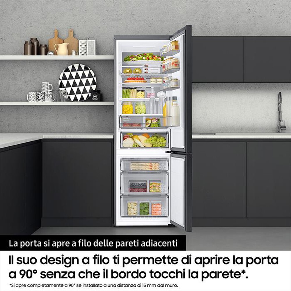 "SAMSUNG - Frigorifero combinato RB38A6B3DS9/EF BESPOKE-Metal Inox"