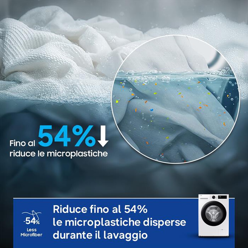 Immagine del prodotto SAMSUNG - Lavatrice WW90DG5G34AEET 9 Kg Classe A-bianca con obl&ograve; e display nero