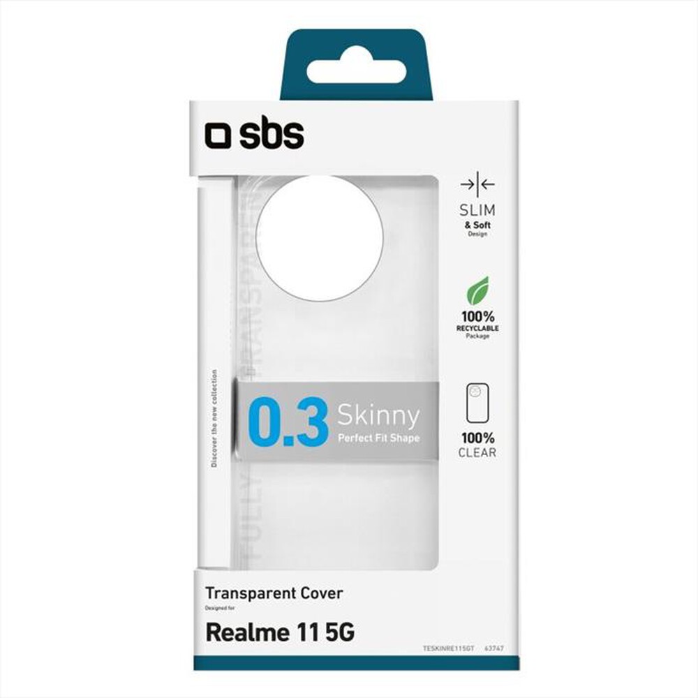 "SBS - Cover Skinny TESKINRE115GT per Realme 11 5G-Trasparente"