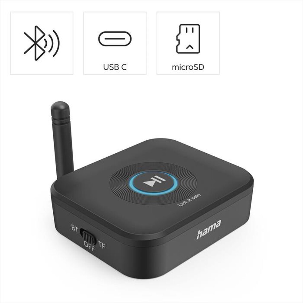 "HAMA - Ricevitore Bluetooth LINK.IT SOLO-nero"