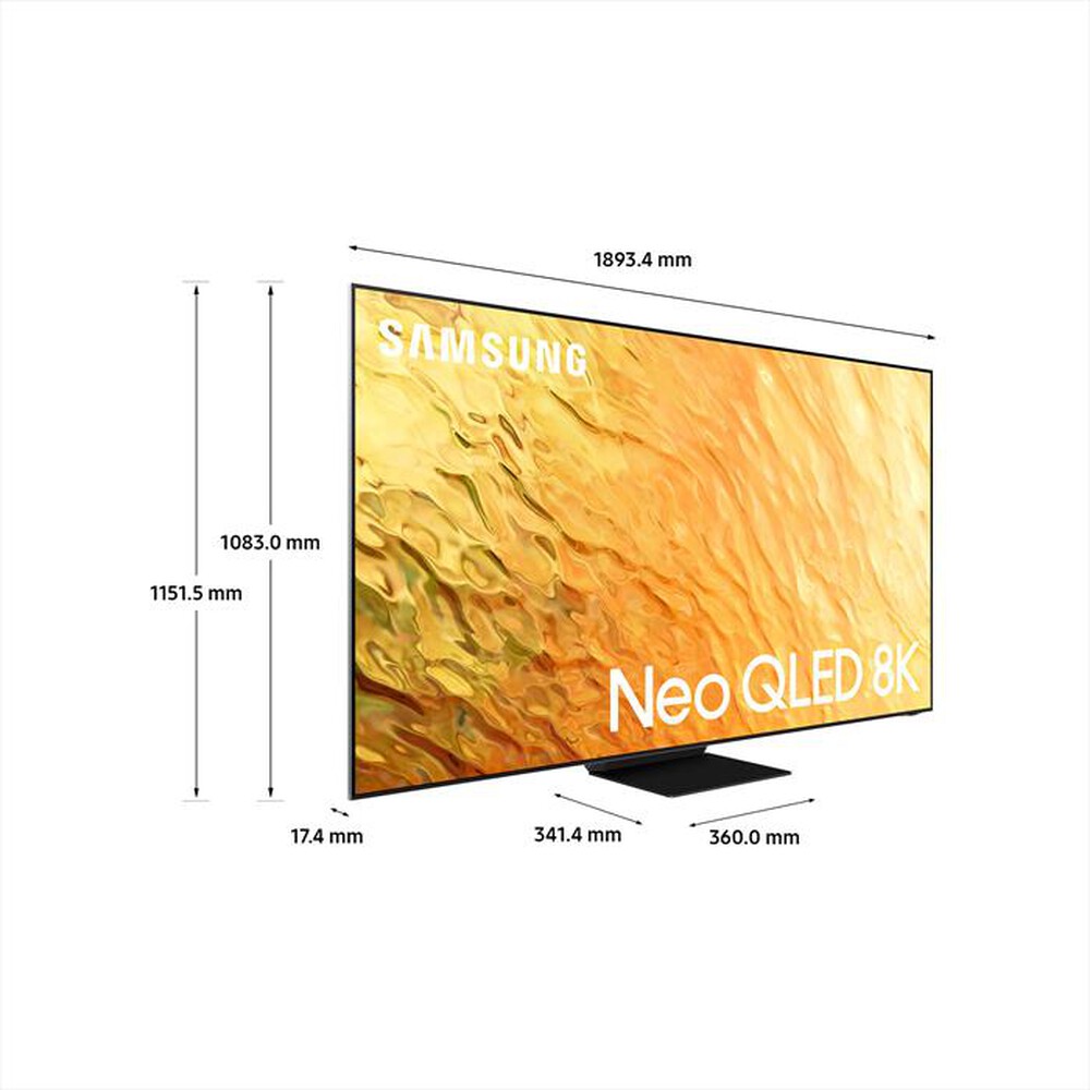 "SAMSUNG - Smart TV Neo QLED 8K 85” QE85QN800B-Stainless Steel"