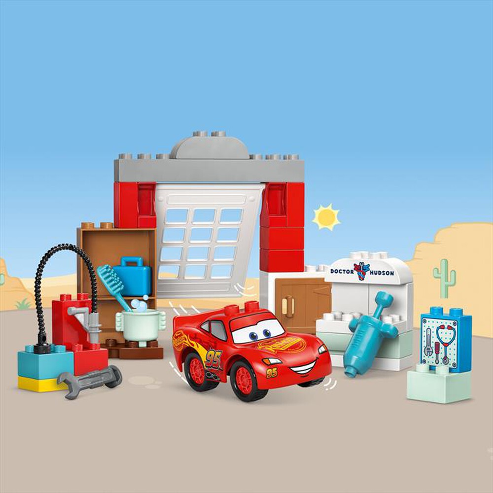 "LEGO - LA VISITA DI MCQUEEN ALLOFFICINA DI DOC-,"