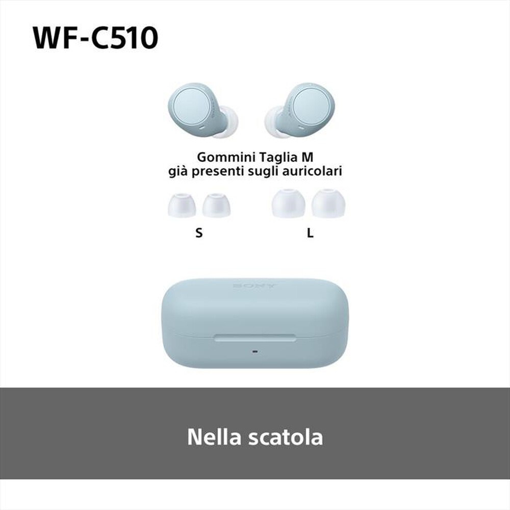 "SONY - Auricolari Bluetooth WFC510L.CE7-Blu"