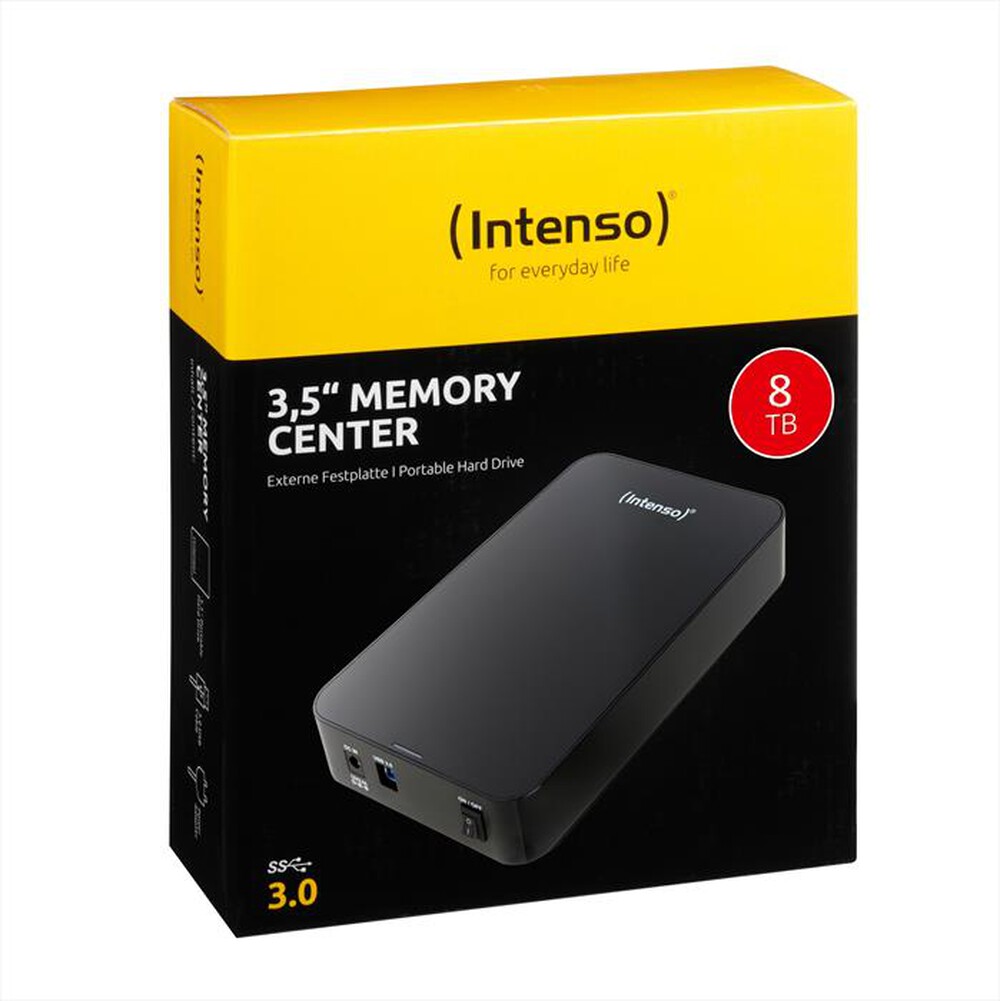 "INTENSO - 3,5“ MEMORY CENTER 8 GB-Nero"