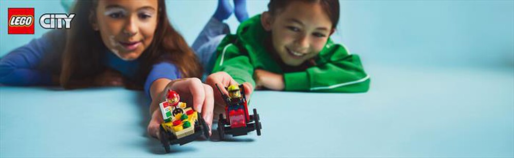 Immagine del prodotto LEGO - CITY Veicoli da corsa: pizzaiolo vs pompiere 60458