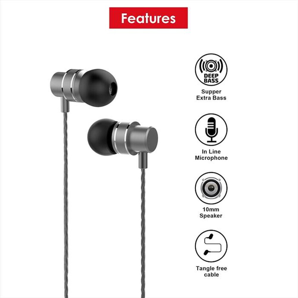 "LENOVO - AURICOLARI IN-EAR HF118-Nero"