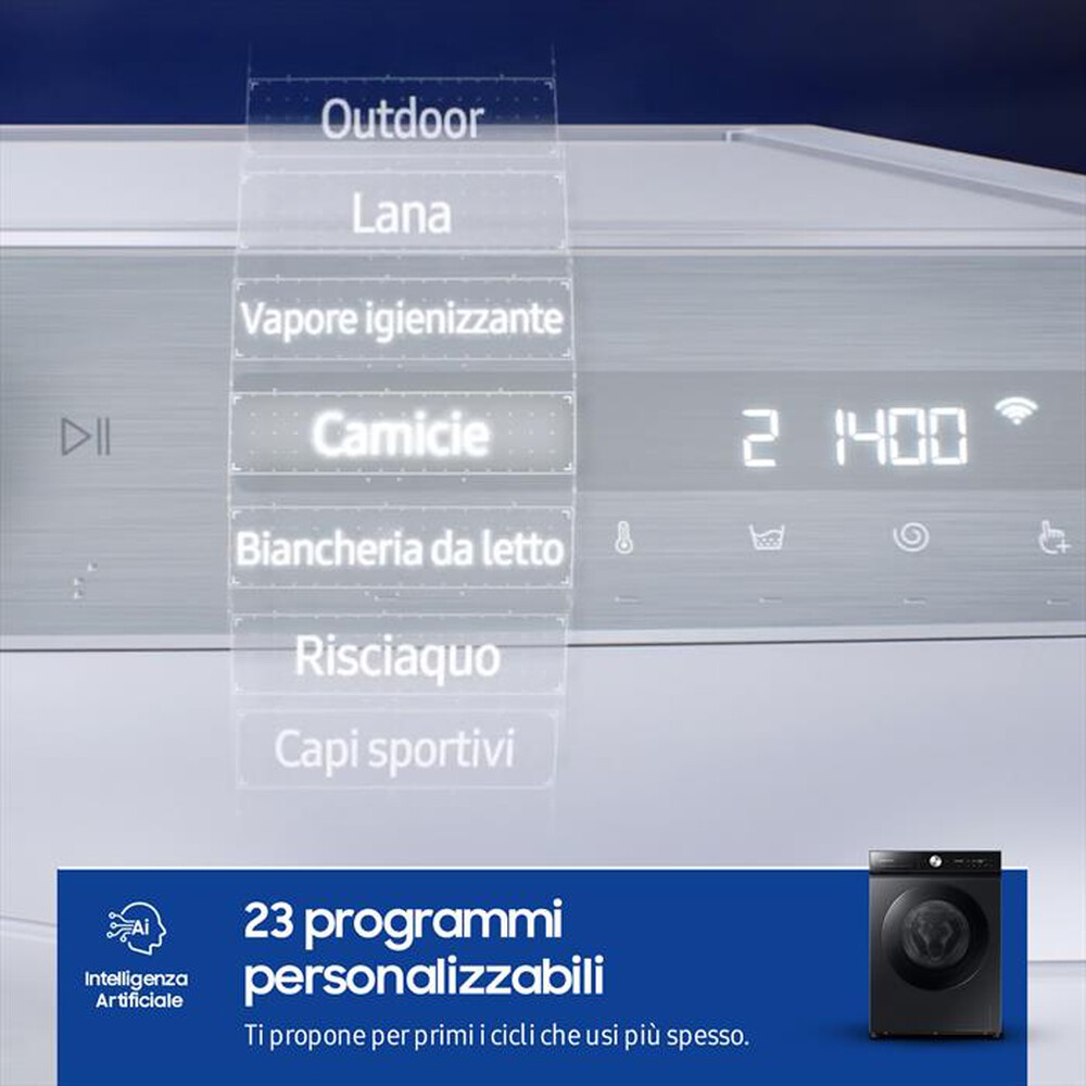 "SAMSUNG - Lavatrice WW11BB944DGBS3 11 Kg Classe A-black oblò black"