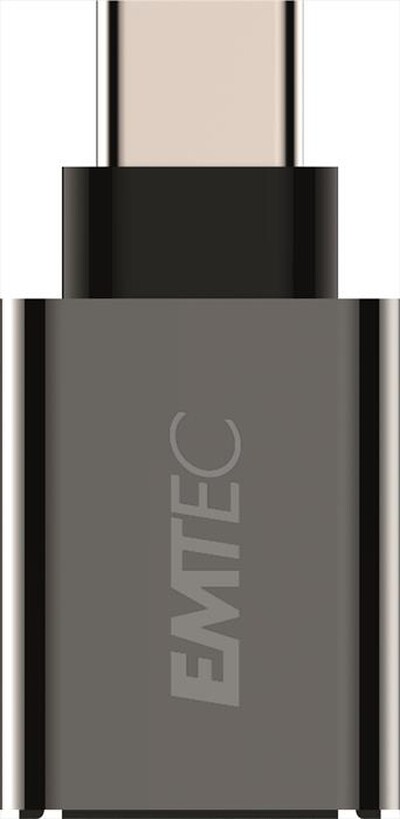 EMTEC - EMTEC T600 ADATTATORE USB/TYPE-C - Nero/Alluminio