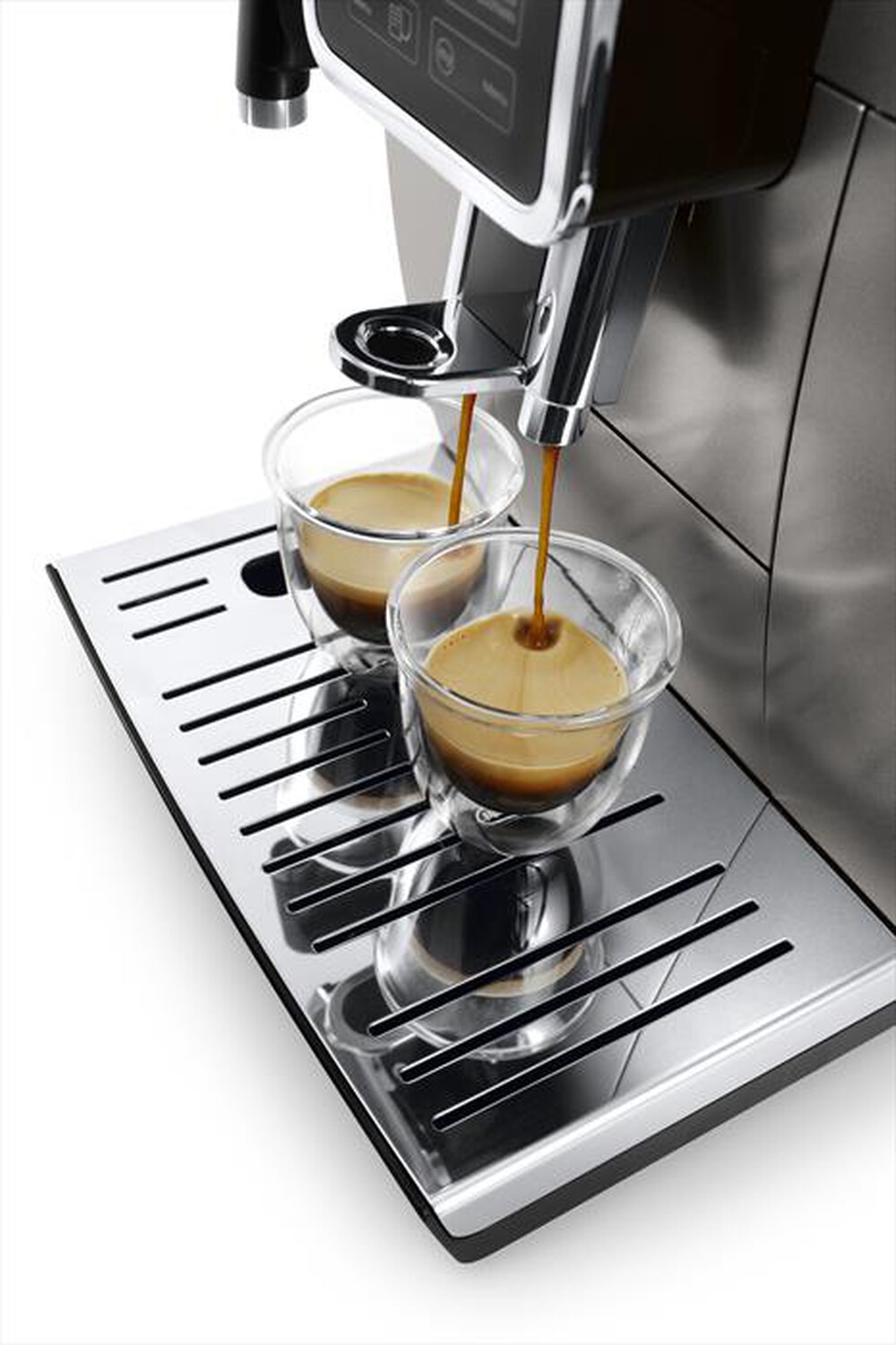 "DE LONGHI - Macchina da caffè Dinamica Aroma Bar ECAM359.57.TB-Titanio Nero"