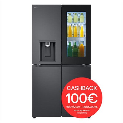 LG - Frigorifero 4 porte GMG960EVJE Classe E 638L-Black
