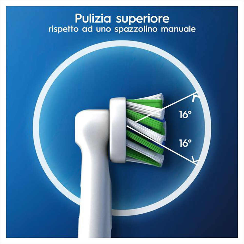 "ORAL-B - Testine Crossaction Con CleanMaximiser, 5 Pezzi-Bianco"