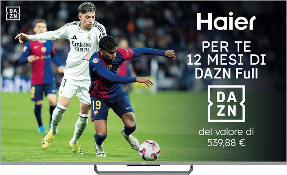 HAIER - Smart TV MINI LED UHD 4K 55" H55M90EUX 144Hz-Nero