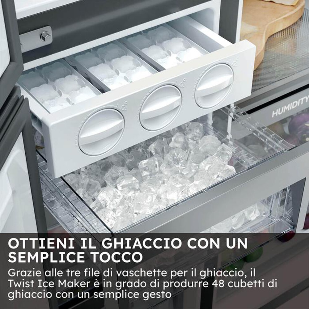 Immagine del prodotto HAIER - Frigorifero 3 Porte HSPR79F18EWMB 573L Classe E-Nero