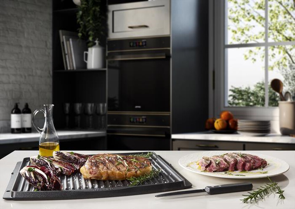 "SMEG - Piastra double face BBQ"