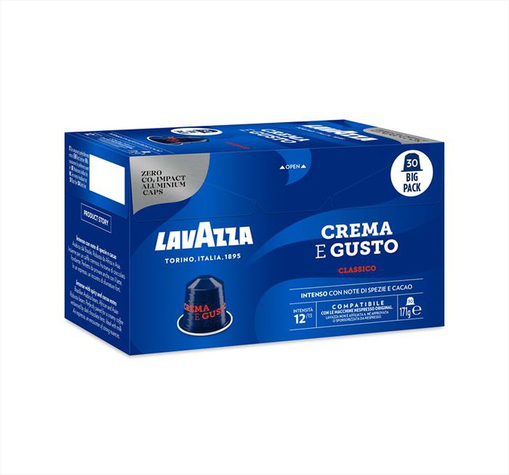 Immagine del prodotto LAVAZZA - Crema & Gusto Classico - 30 caps-Blu