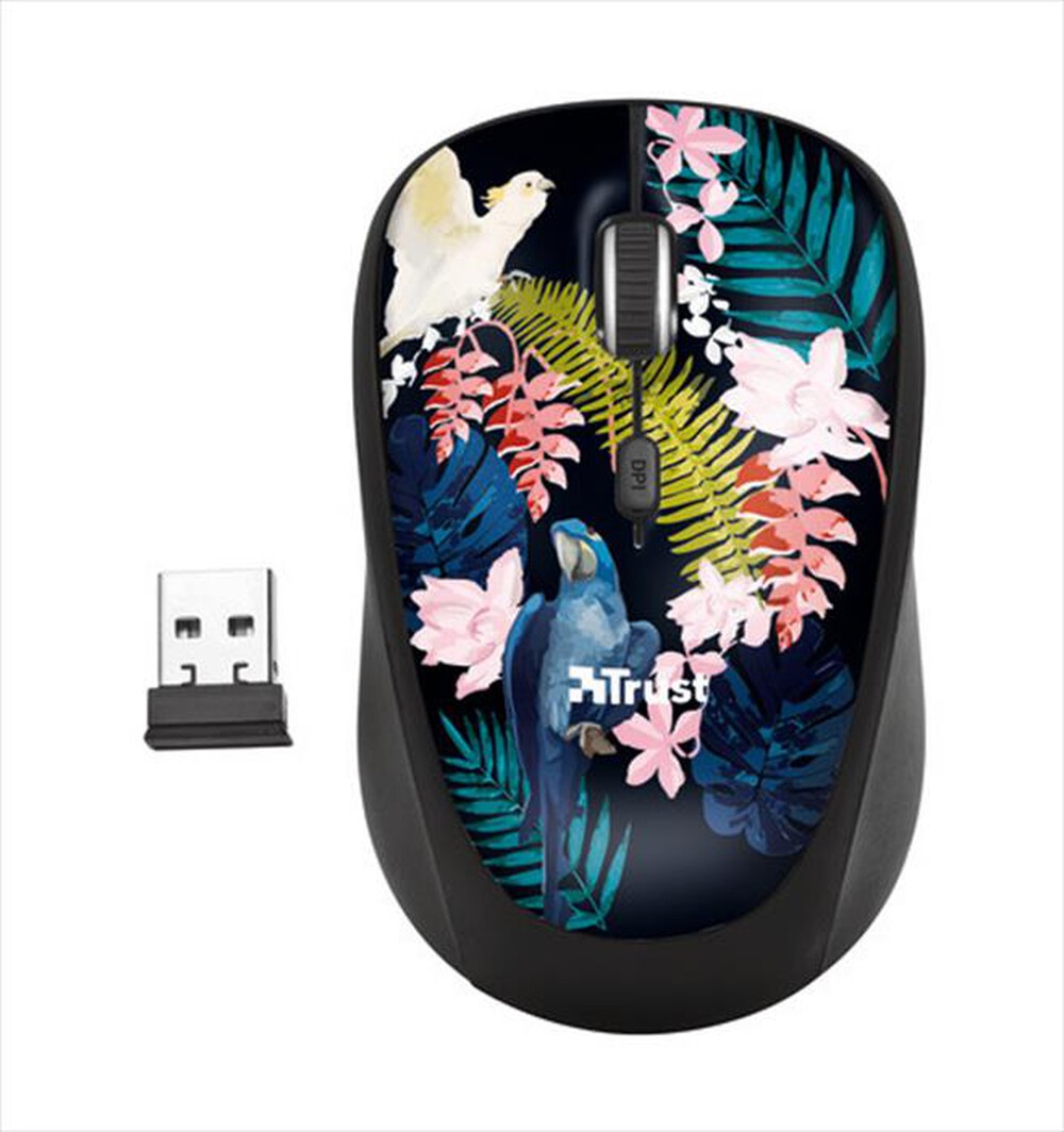 "TRUST - YVI WIRELESS MOUSE-Parrot"