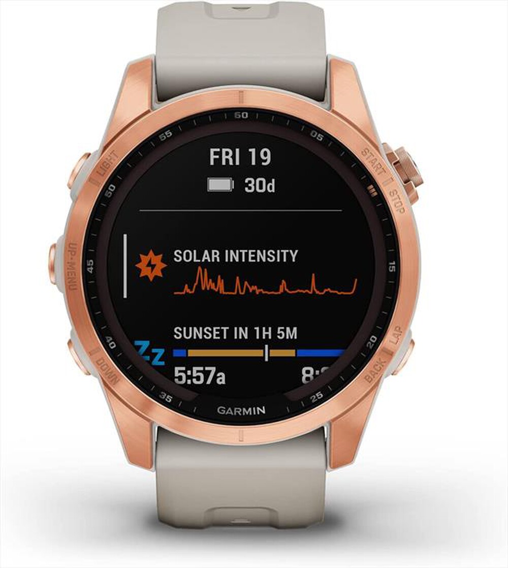 Immagine del prodotto GARMIN - Smart Watch Fenix 7S – Solar Edition-Rose Gold/Light Sand