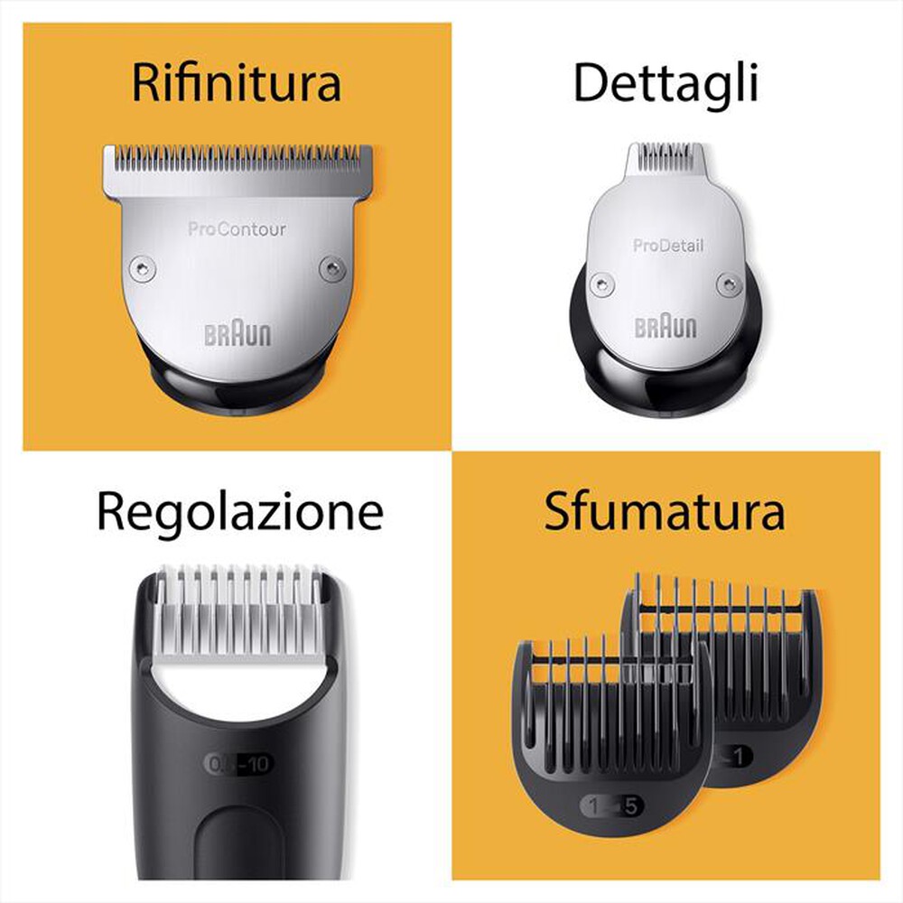 "BRAUN - Regolabarba BT9420-NERO/GRIGIO"