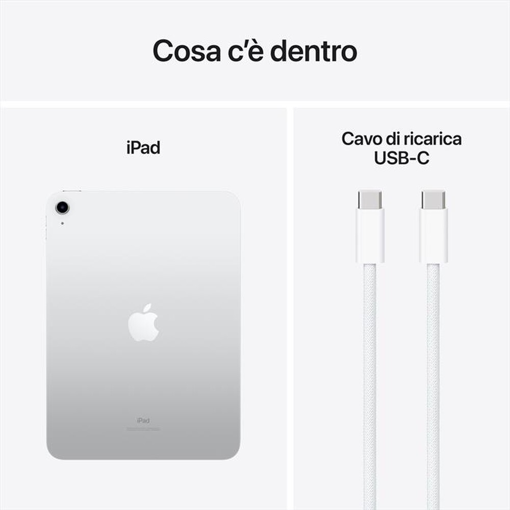 "APPLE - iPad 10.9 Wi-Fi 64GB-Argento"