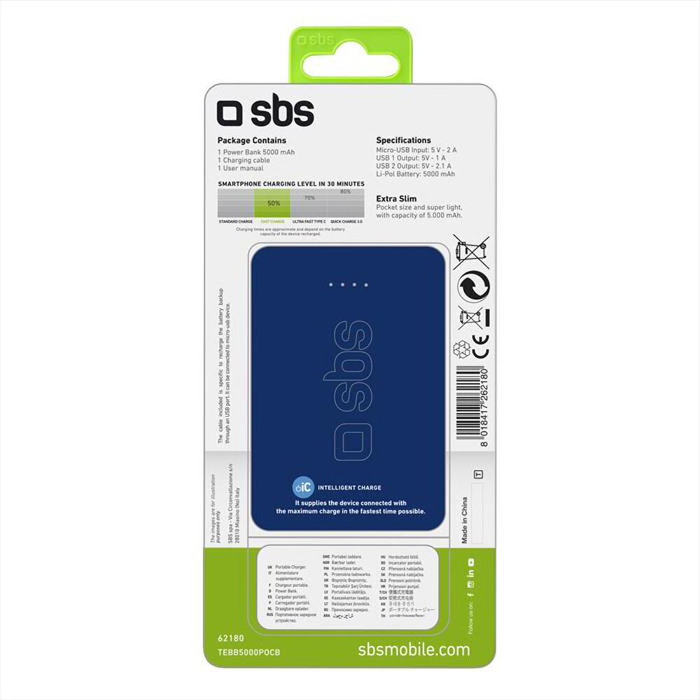 Immagine del prodotto SBS - TEBB5000POCB-BLU