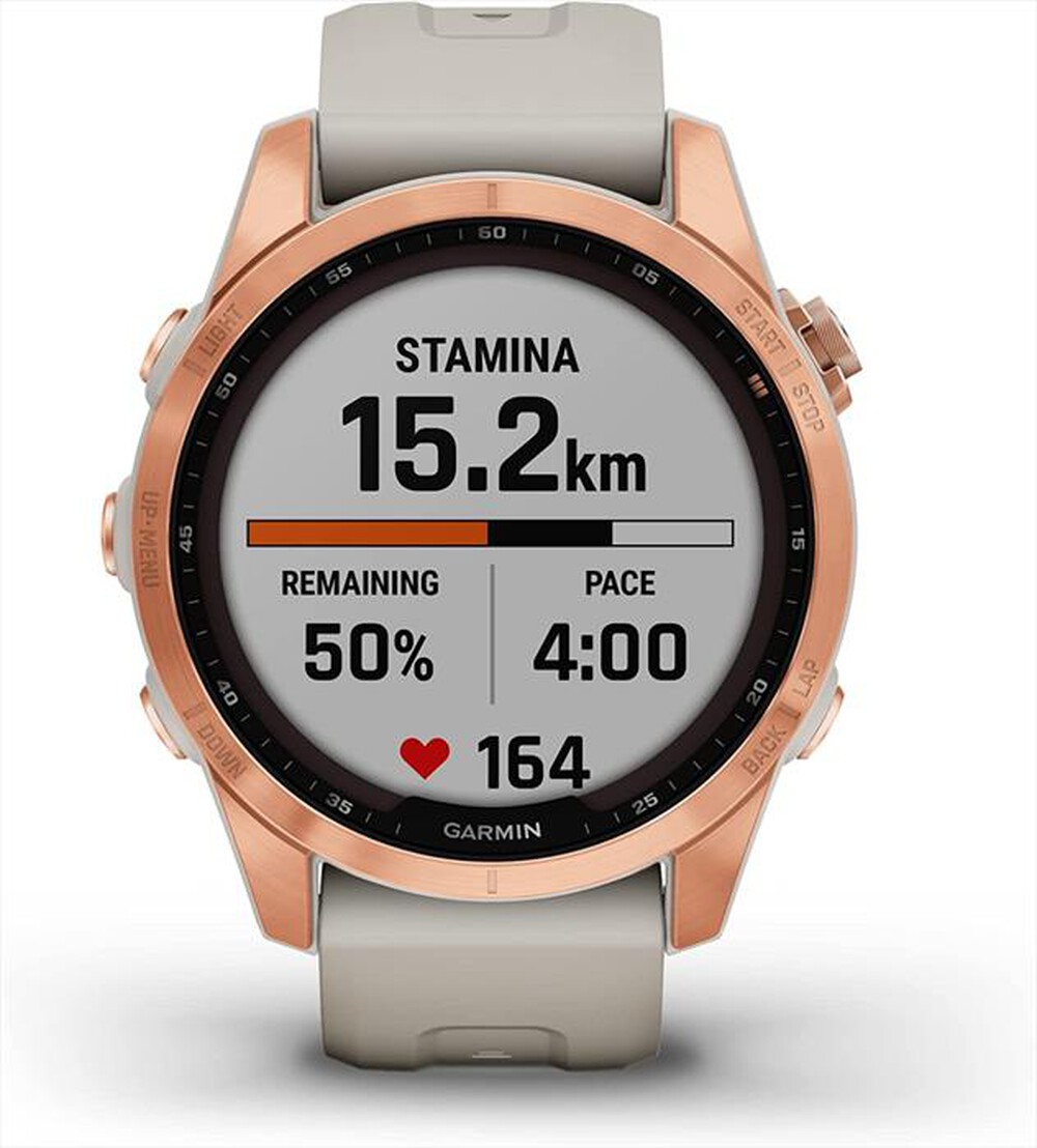 Immagine del prodotto GARMIN - Smart Watch Fenix 7S – Solar Edition-Rose Gold/Light Sand