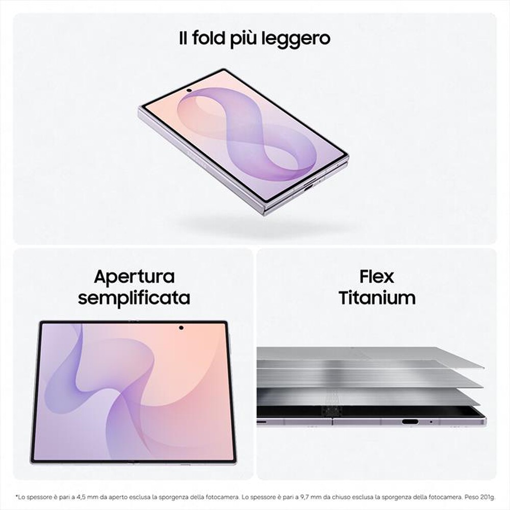 Immagine del prodotto SAMSUNG - Galaxy Z Fold8 12+256GB-Graphite