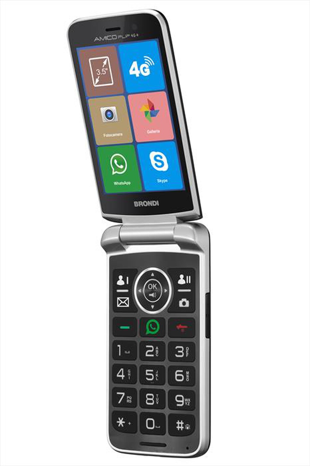 "BRONDI - AMICO FLIP 4G+-NERO"